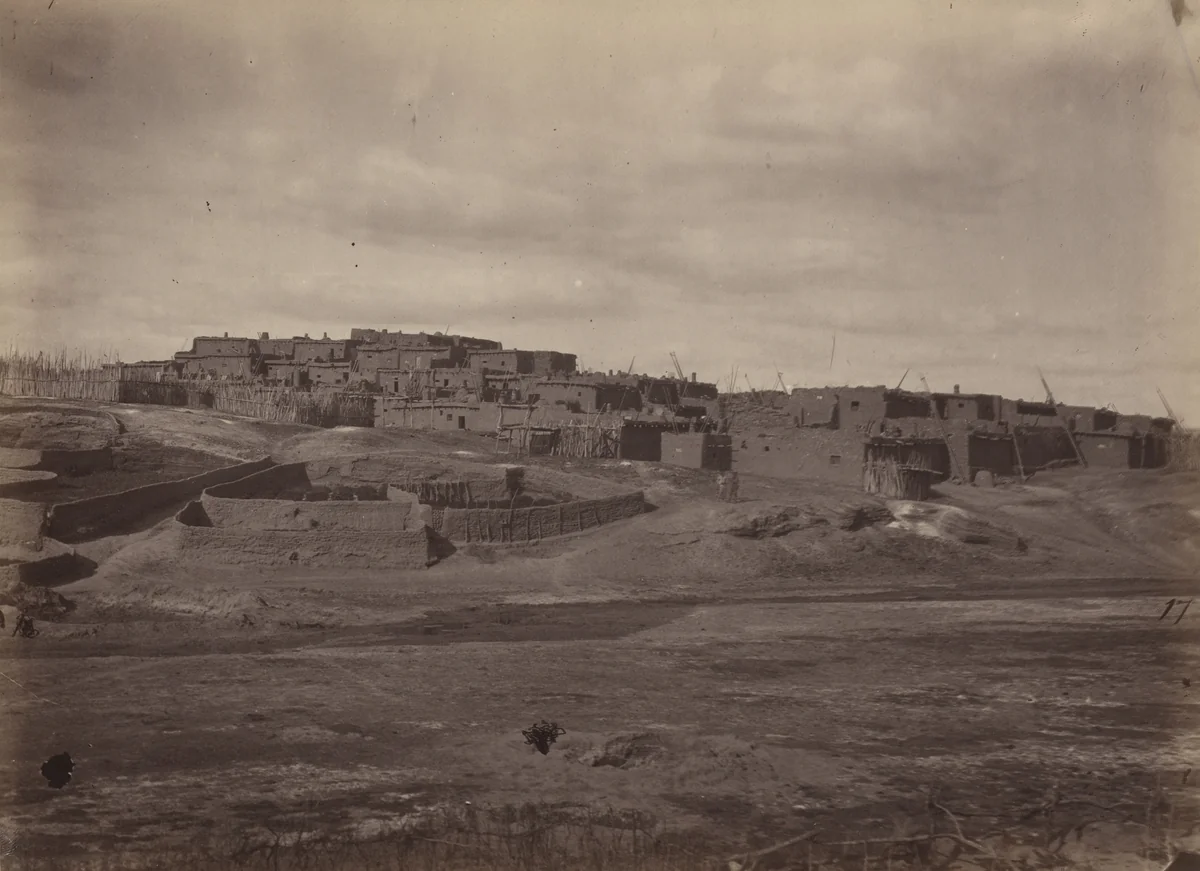 Indian Pueblo, Zuni, N.M. by Timothy O'Sullivan, photograph, 1871