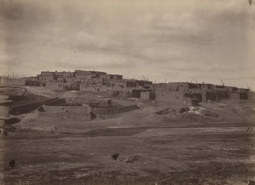 Indian Pueblo, Zuni, N.M. by Timothy O'Sullivan, photograph, 1871