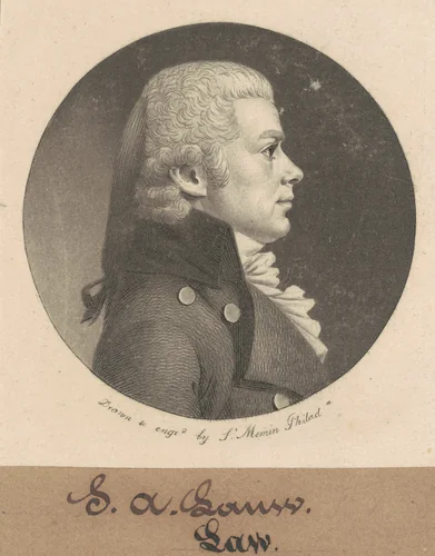 S. A. Law by Charles B. J. Févret de Saint-Mémin, print, 1800