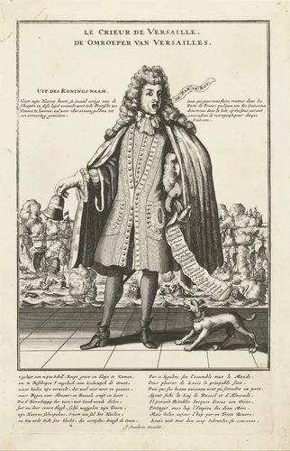 Omroeper van Versailles, 1692 by anonymous, print, 1635-1679