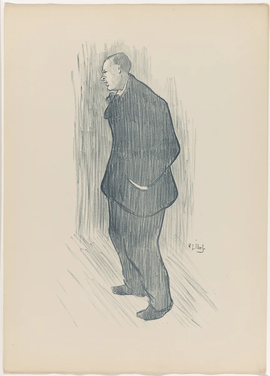 Mévisto, from Le Café-Concert by Henri Gabriel Ibels, print, 1893