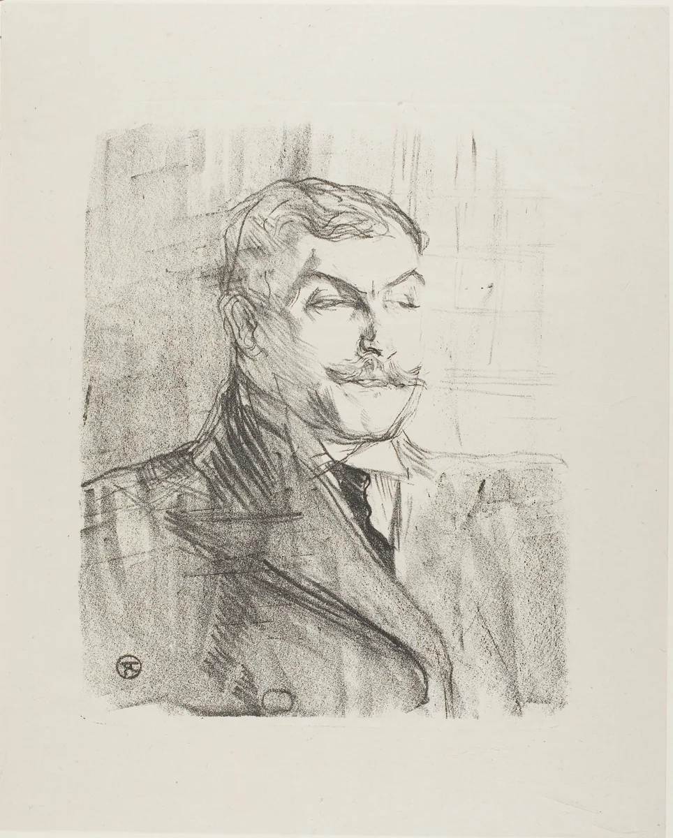 Lucien Guitry, from Treize Lithographies by Henri de Toulouse-Lautrec, print, 1898