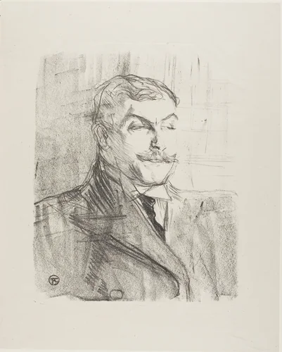 Lucien Guitry, from Treize Lithographies by Henri de Toulouse-Lautrec, print, 1898