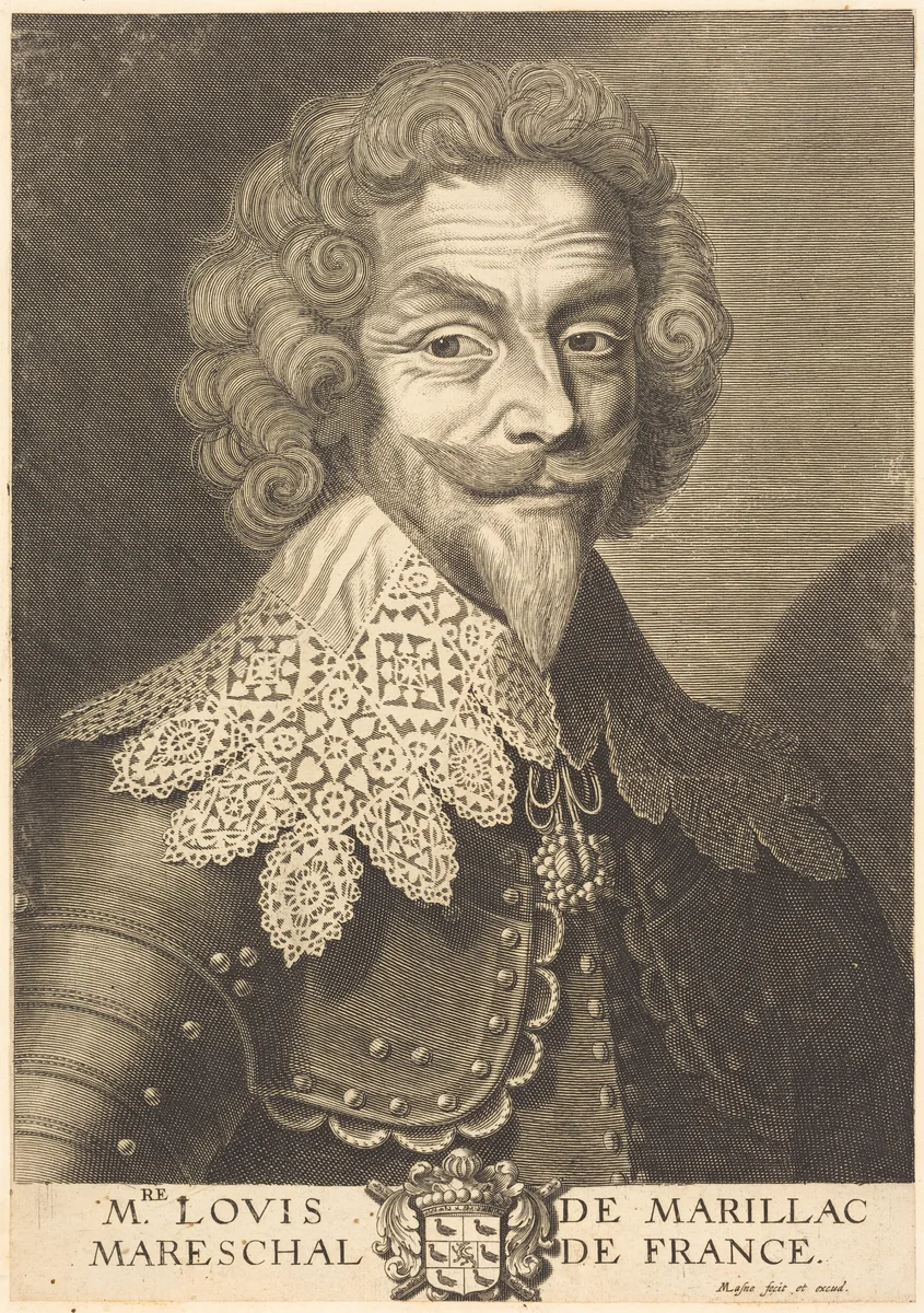 Louis de Marillac, Duke of Beaufort by Michel Lasne, print, 1590-1667