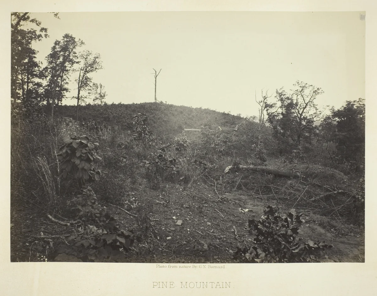 Pine Mountain by George Barnard, photograph, 1866