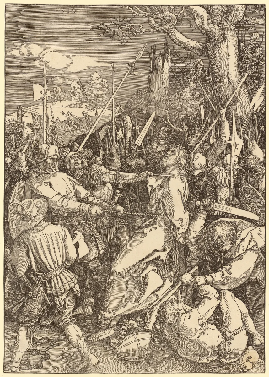 The Betrayal of Christ by Albrecht Dürer, print, 1510