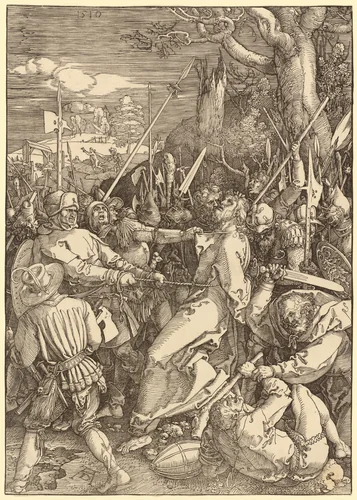 The Betrayal of Christ by Albrecht Dürer, print, 1510