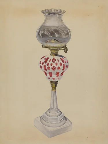 Lamp by Gertrude Lemberg, index of american design, 1936