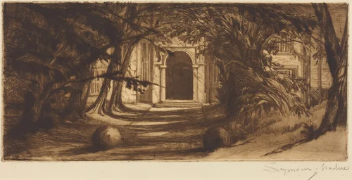 Mytton Hall by Francis Seymour-Haden, print, 1859