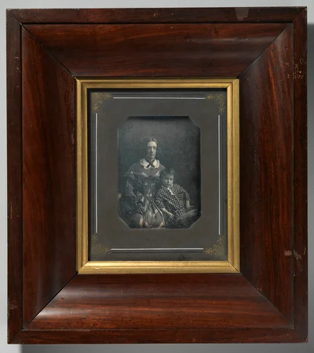 Elizabeth Bakewell James and her Son, Frank B. James by John Plumbe Jr., photograph, 1845-1848