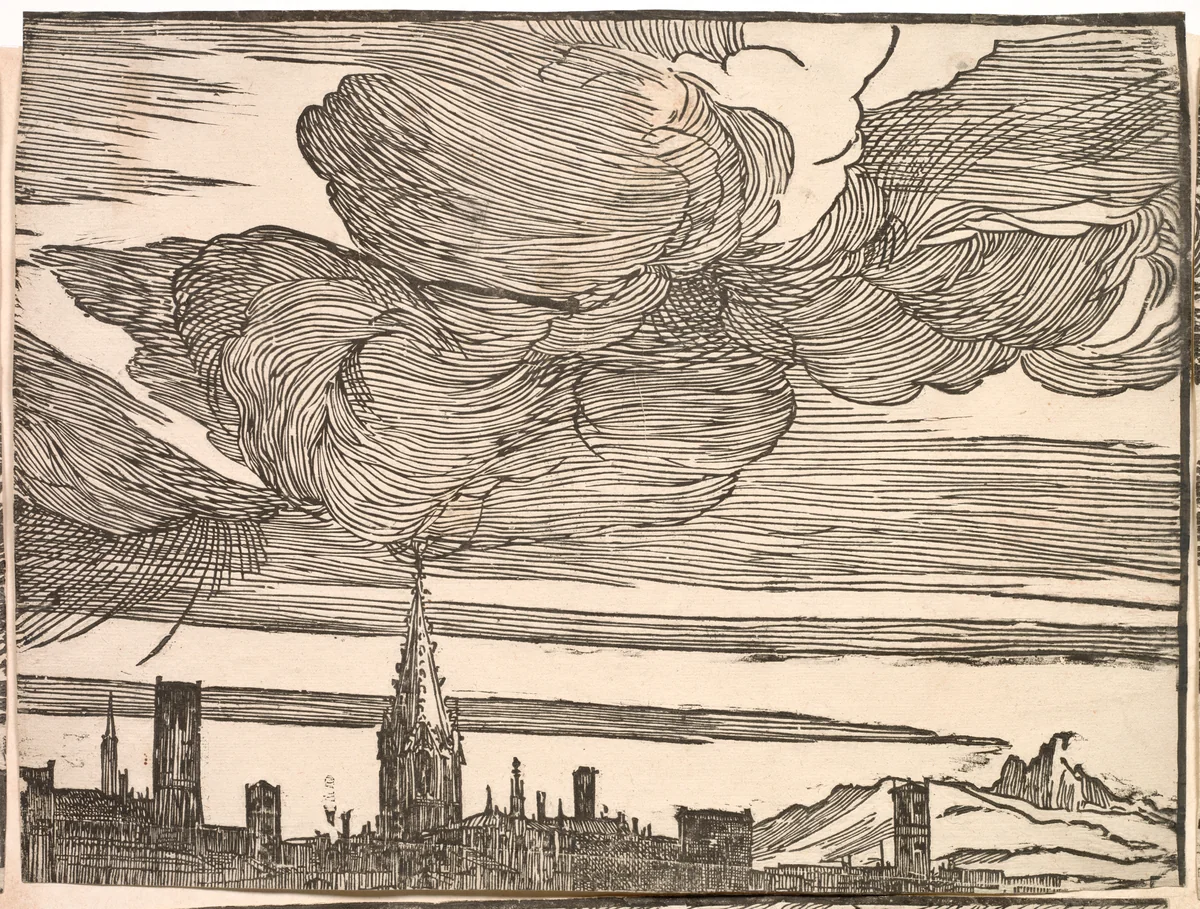 The Submersion of Pharaoh's Army in the Red Sea by Titian, print, 1514-1515