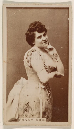 Fanny Rice, from the Actresses series (N245) issued by Kinney Brothers to promote Sweet Caporal Cigarettes by Kinney Brothers Tobacco Company, photograph, 1890