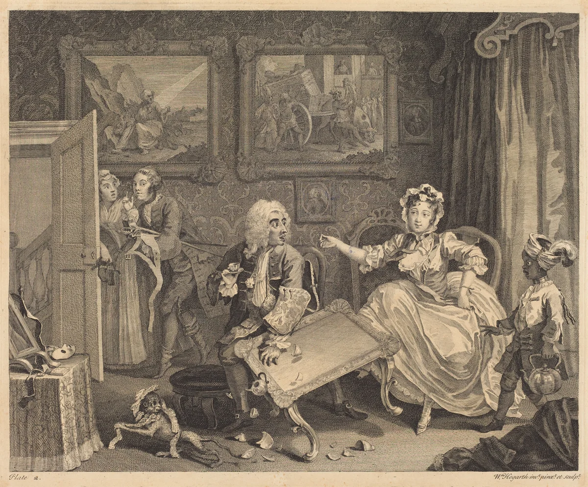 A Harlot's Progress: pl.2 by William Hogarth, print, 1732