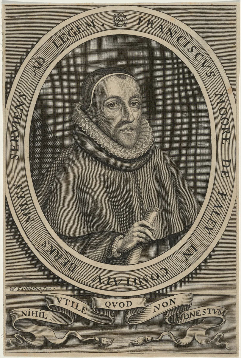 Sir Francis Moore, M.P. by William Faithorne, print, 1663