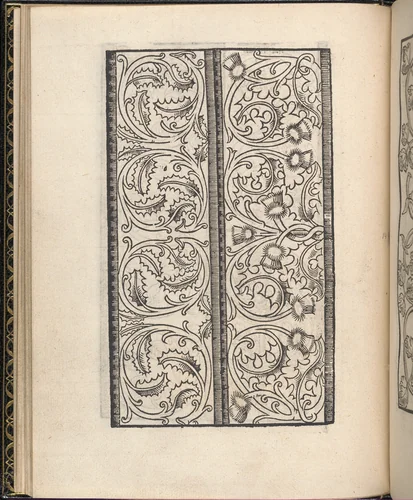 Page from Ein new kunstlich Modelbuch...(Page 14v) by Peter Quentel, book, 1544