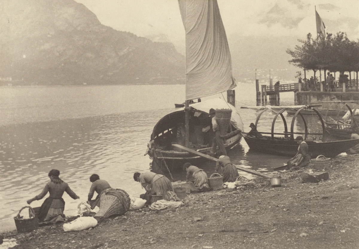 At Lake Como by Alfred Stieglitz, photograph, 1887
