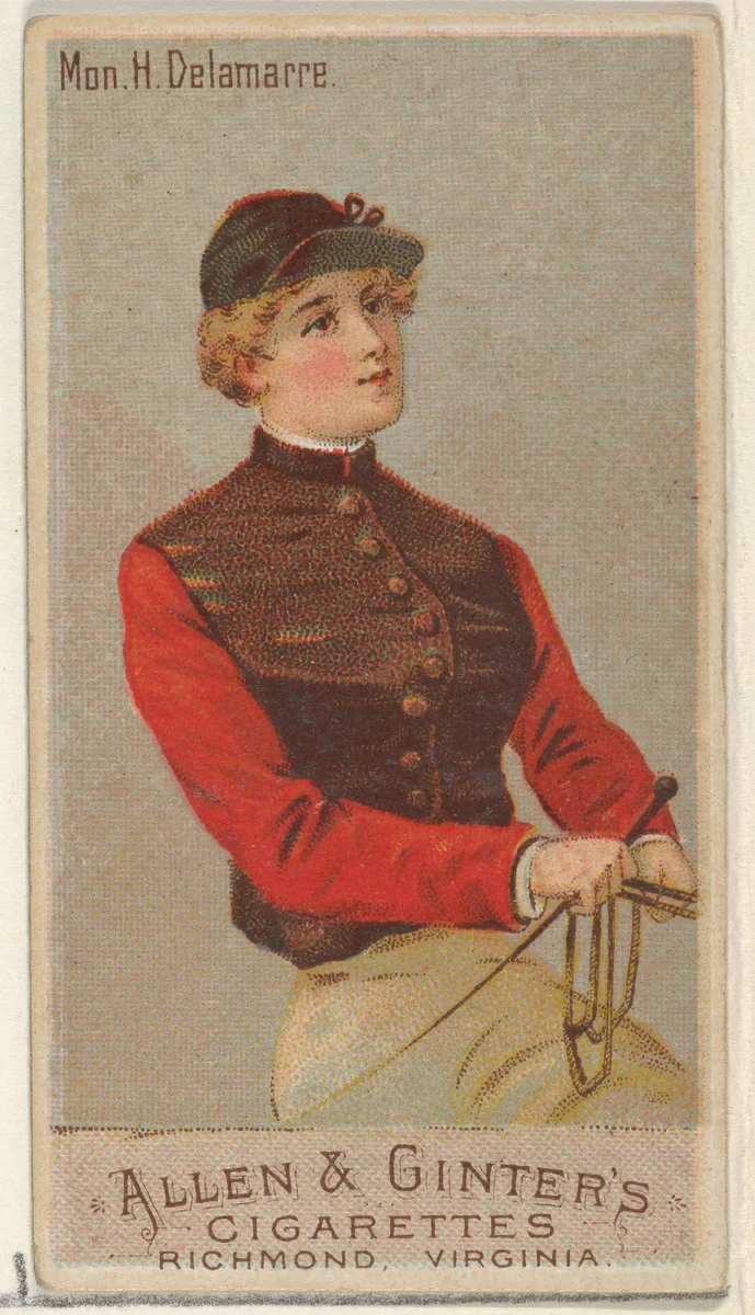Mon. H. Delamarre, from the Racing Colors of the World series (N22a) for Allen & Ginter Cigarettes by Allen & Ginter, print, 1888