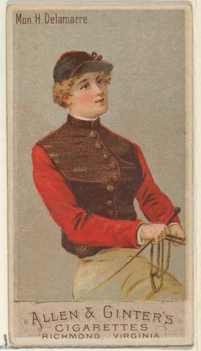 Mon. H. Delamarre, from the Racing Colors of the World series (N22a) for Allen & Ginter Cigarettes by Allen & Ginter, print, 1888