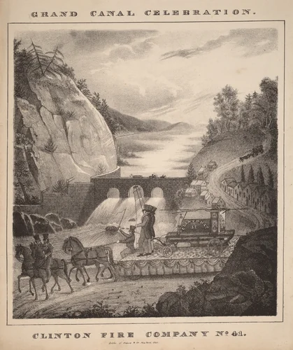 Clinton Fire Company, No. 41 by William H. Tuthill, print, 1826