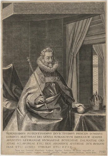 Matthias, Roman Emperor by Aegidius Sadeler II, print, 1570-1629