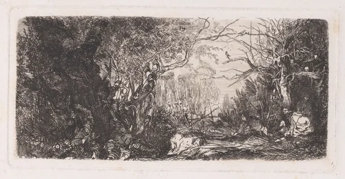 La Tentation de Saint Antoine (The Temptation of St. Anthony) by Rodolphe Bresdin, print, 1849
