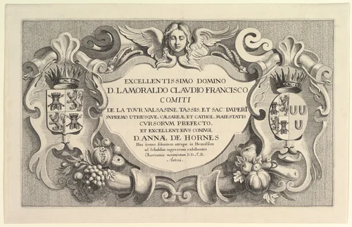 Title to the Entry into Hemissem by Wenceslaus Hollar, print, 1650