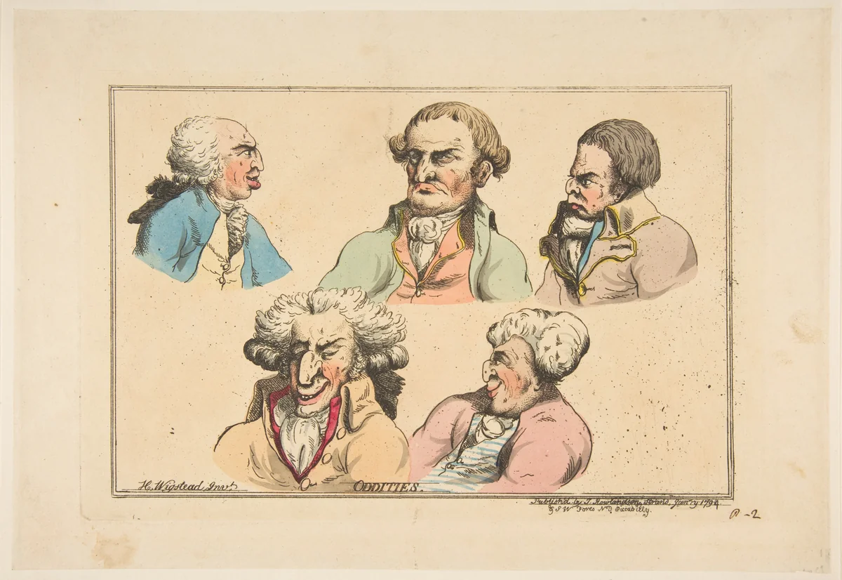 Oddities by Thomas Rowlandson, print, 1794