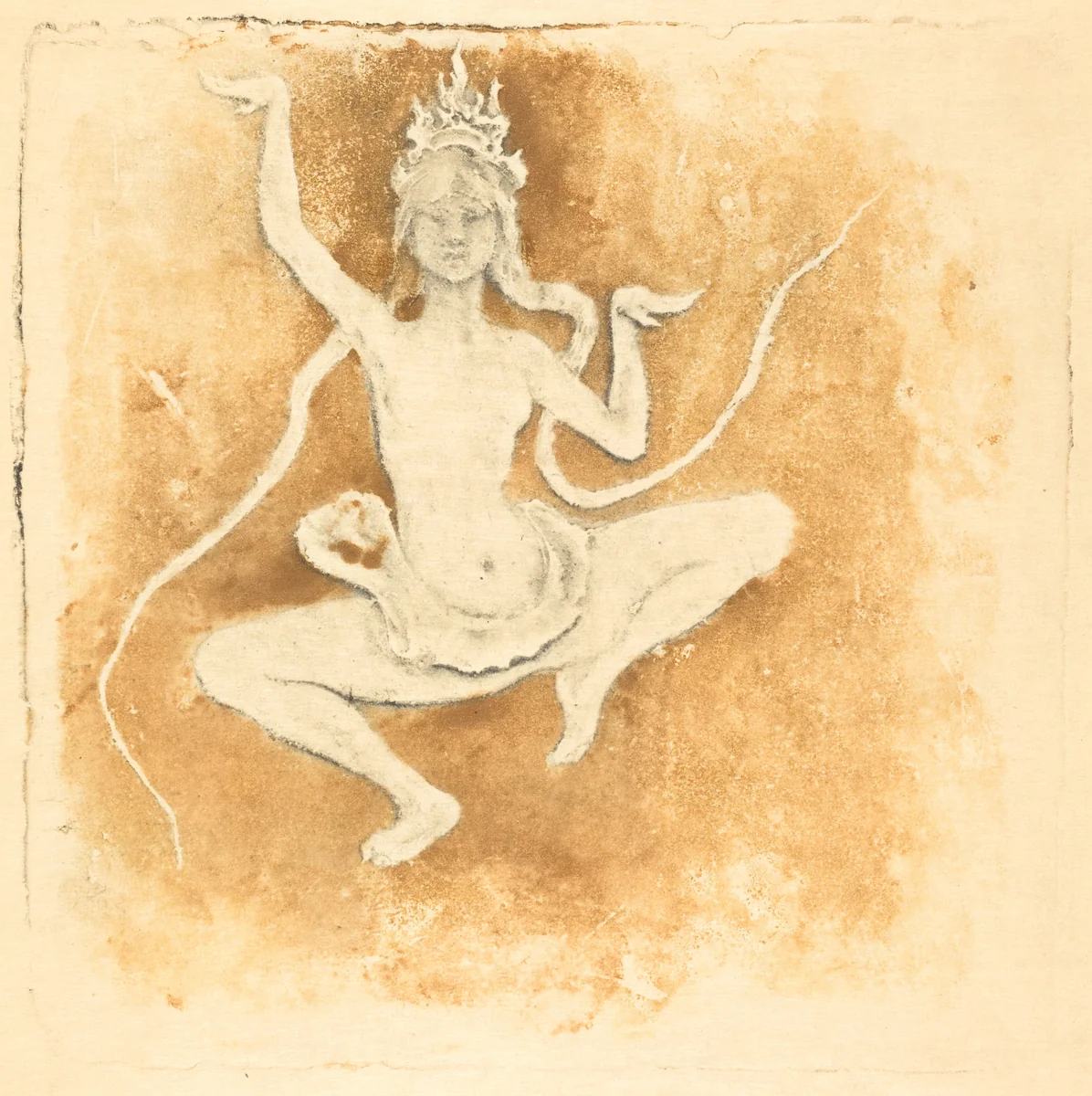 Danseuse Cobodgienne (Cambodian Dancer) by Pierre Roche, print, 1897