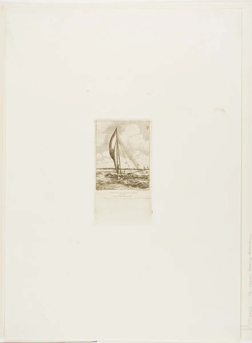 Swift-Sailing Proa, Mulgrave Archipelago, Oceania by Charles Meryon, print, 1866