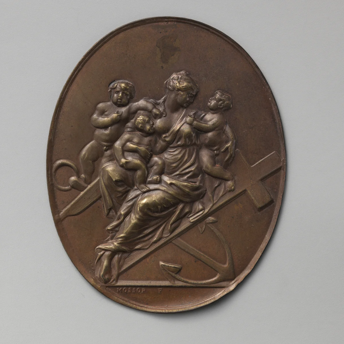 Masonic School Medal by William Mossop, metalwork, 1785-1799