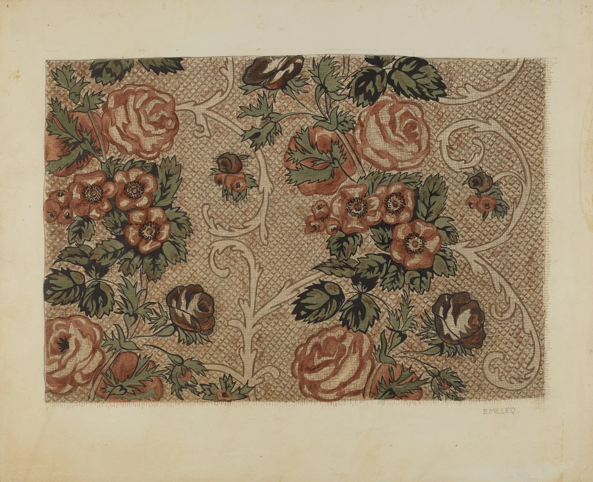 Glazed Chintz by Edith Miller, index of american design, 1937