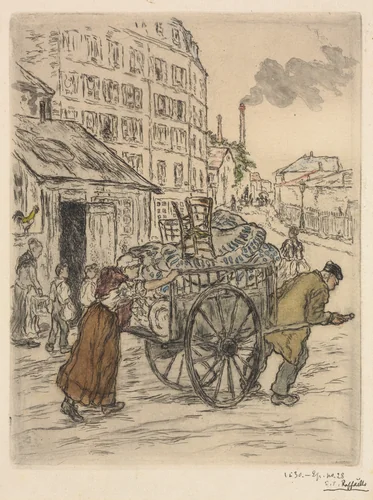 Le Déménagement by Jean-François Raffaëlli, print, 1894