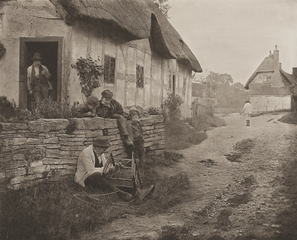 The Old Chair Mender by James Leon Williams, photograph, 1894