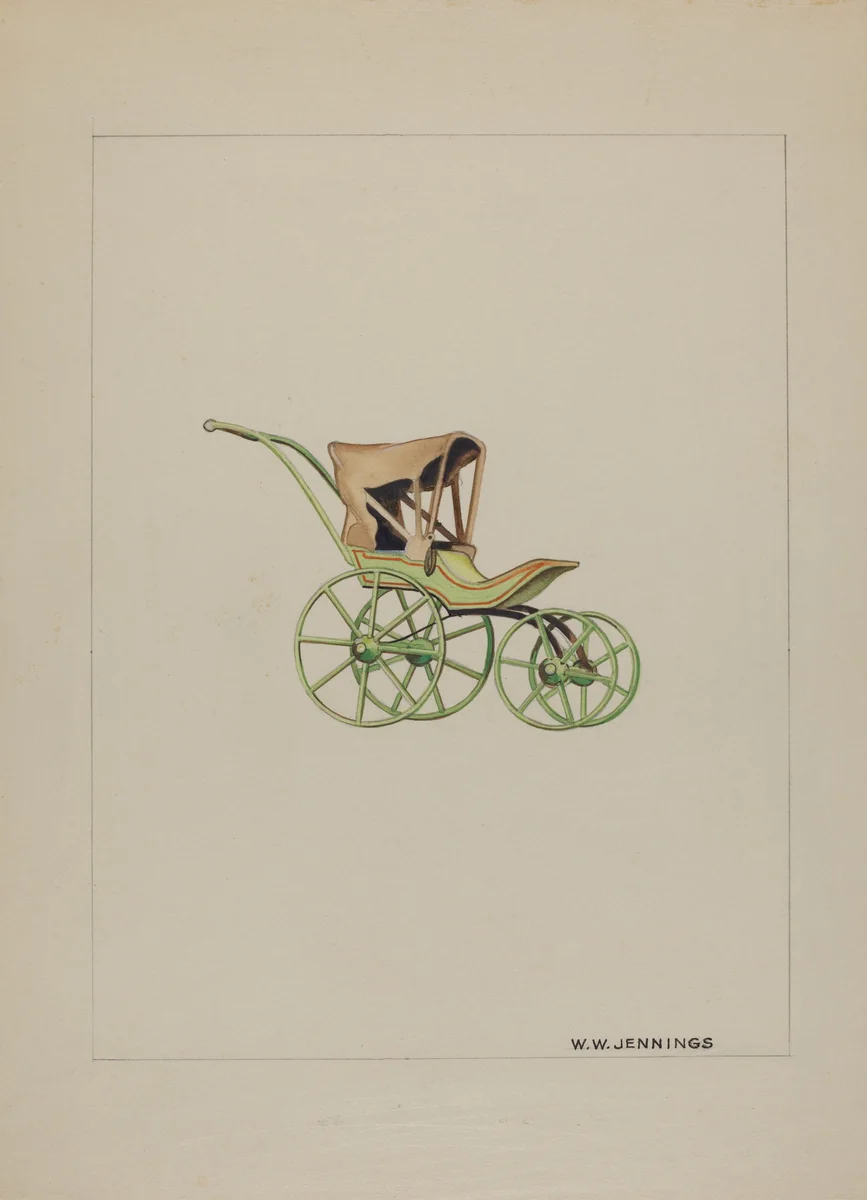 Doll Carriage by Walter Jennings, index of american design, 1937