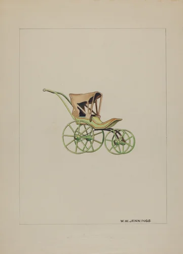 Doll Carriage by Walter Jennings, index of american design, 1937