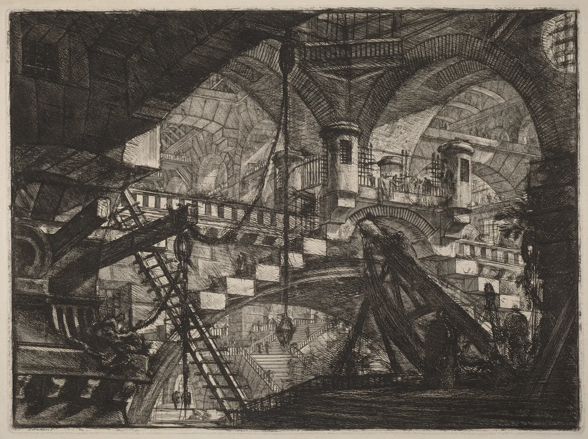The Arch with a Shell Ornament by Giovanni Battista Piranesi, print, 1800-1809
