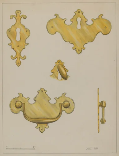 Drawer Pull by Janet Riza, index of american design, 1936
