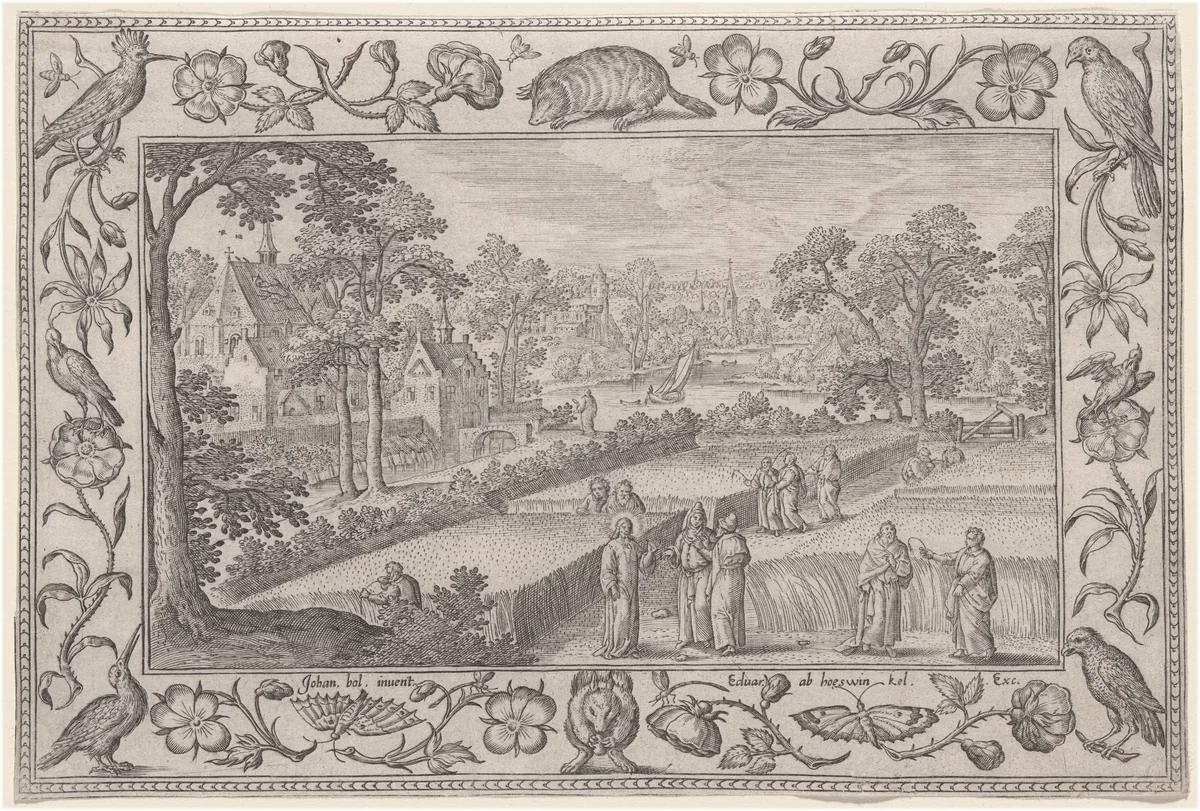 Christ and the Disciples in the Field by Adriaen Collaert
Hans Bol
Eduard van Hoeswinckel, print, 1579-1589