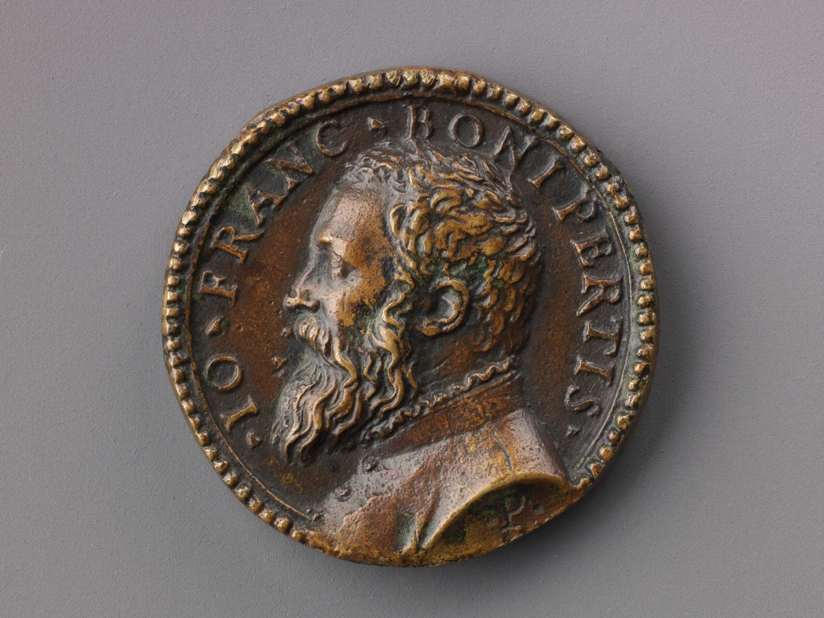 Medal: Bust of Gianfrancesco Boniperti by Pastorino de Pastorini, metalwork, 1547-1553