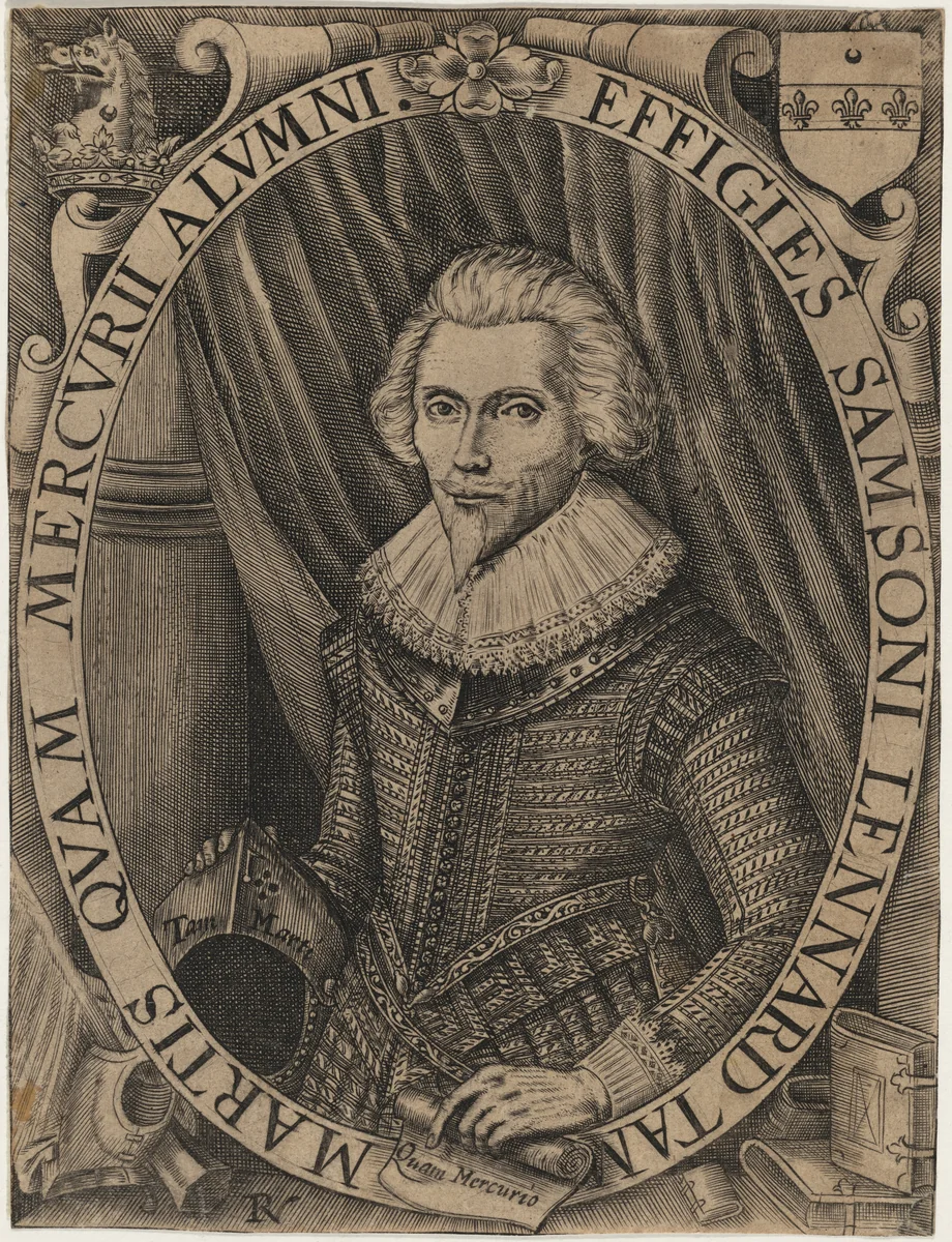 Samson Lennard by Robert Vaughan, print, 1598-1682