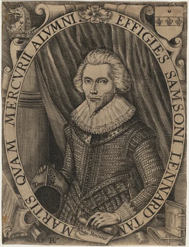 Samson Lennard by Robert Vaughan, print, 1598-1682