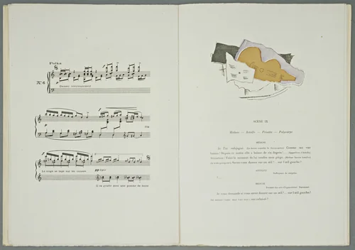 Headpiece (folio 14) from Le Piège de Méduse (The Ruse of Medusa) by Georges Braque, illustrated book, 1921