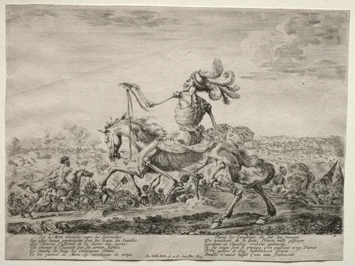 Death on the Battlefield by Stefano della Bella, print, 1646-1647