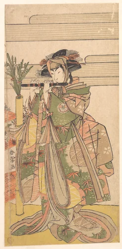 The Third Segawa Kikunojo as a Woman by Katsukawa Shunjō, print, 1770-1790