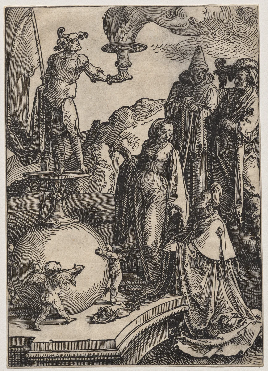 Solomon's Idolatry by Lucas van Leyden, print, 1516-1519
