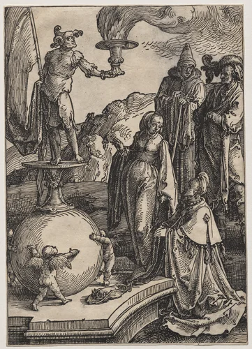 Solomon's Idolatry by Lucas van Leyden, print, 1516-1519