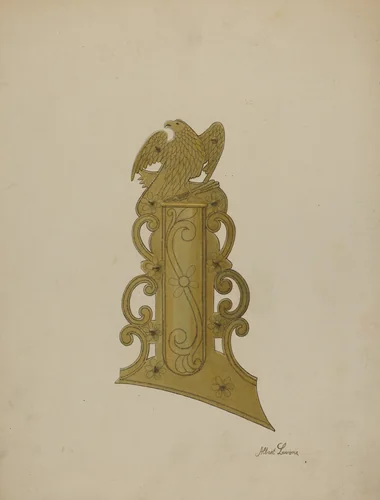 Patch Box of Kentucky Rifle by Albert Levone, index of american design, 1938