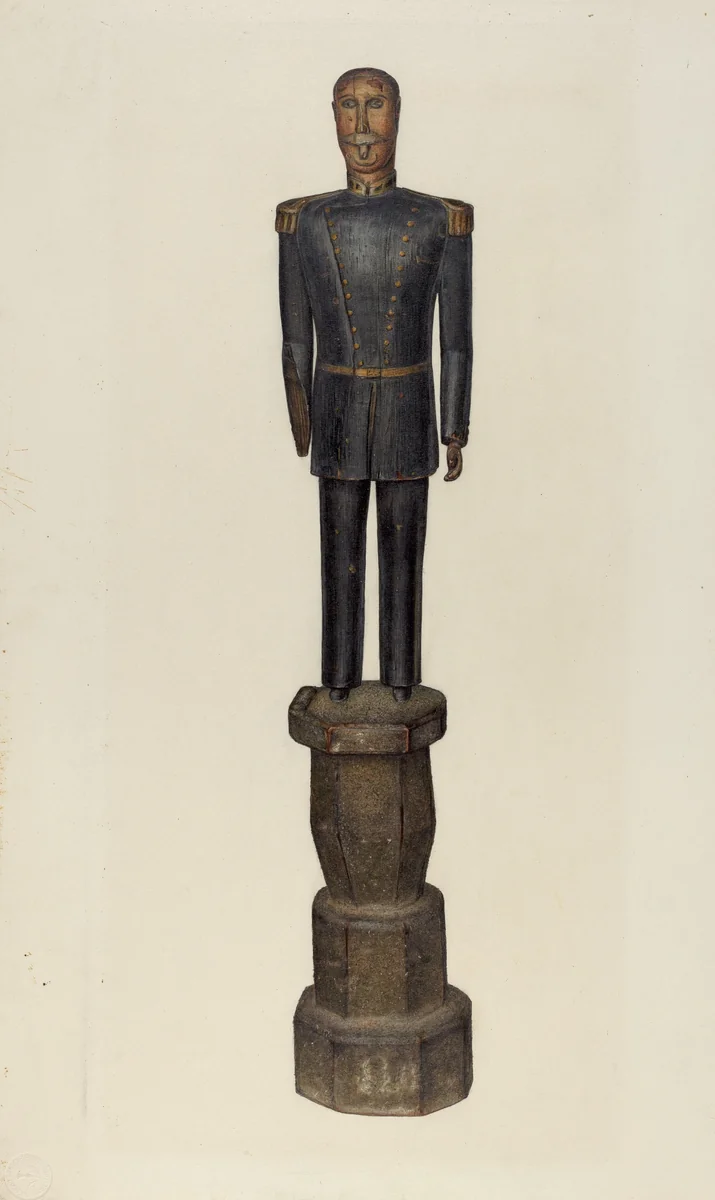 Civil War General by Mina Lowry, index of american design, 1935-1942