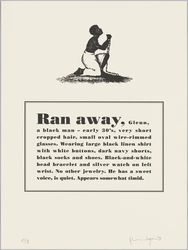 Untitled by Glenn Ligon, portfolio, 1993