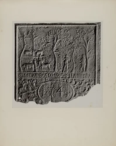 Pa. German Stove Plate by Charles Von Urban, index of american design, 1942